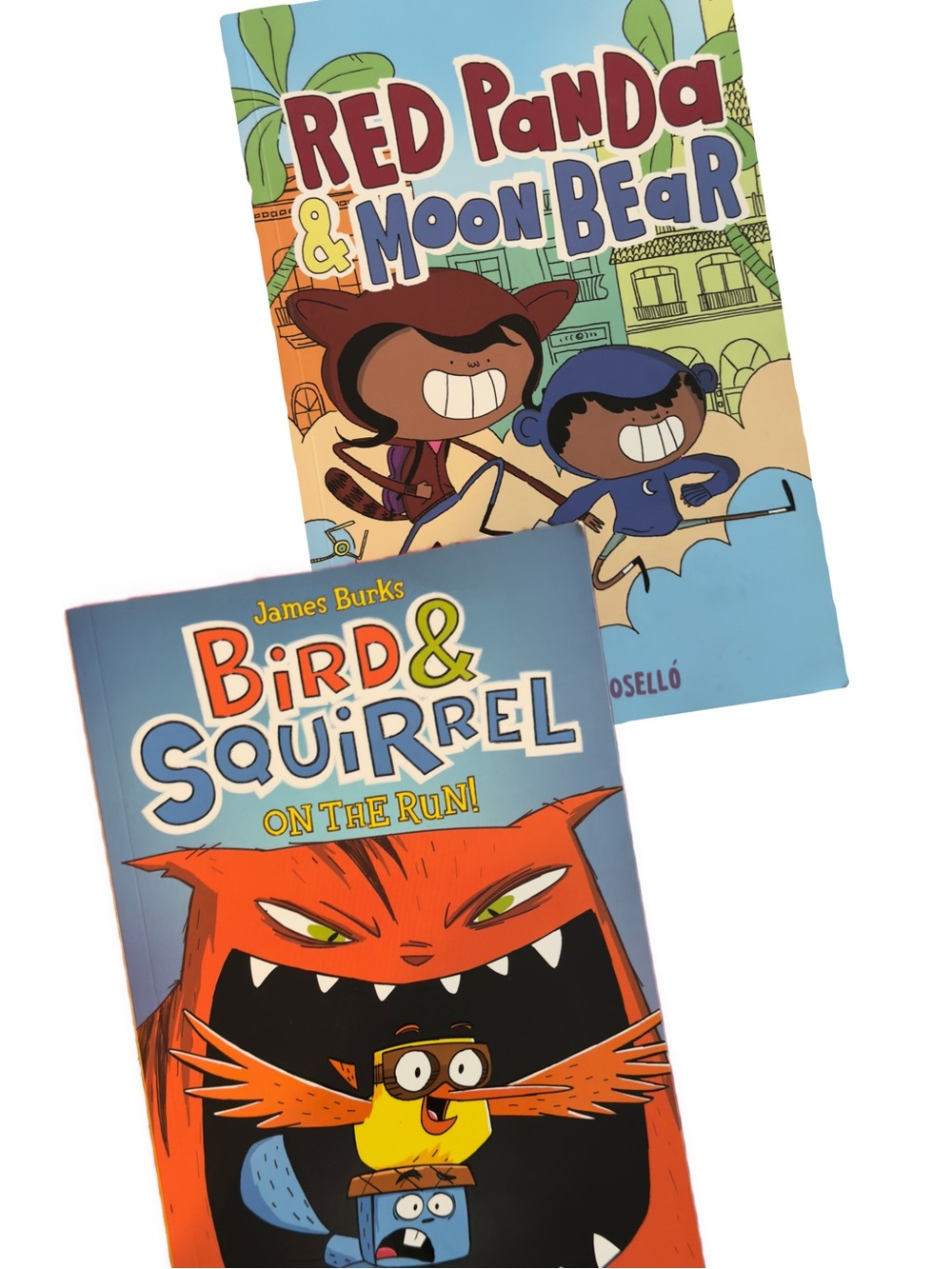 Red Panda & Moon Bear paperback, and Bird & Squirrel paperback.